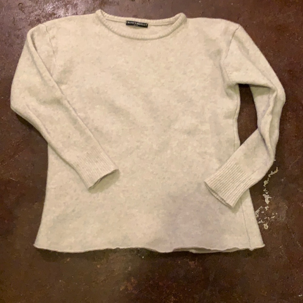Brandy Melville Basic Crew Neck Raw Hem Sweater - image 1